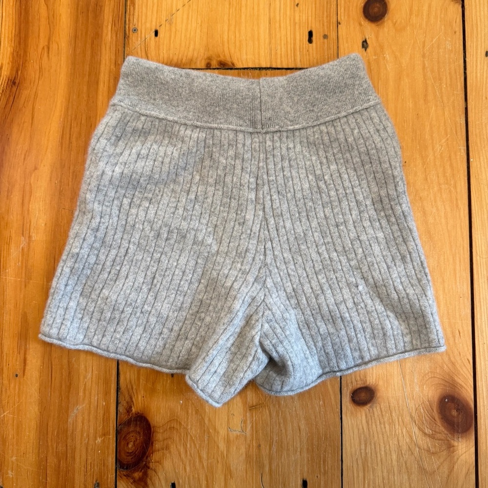 Daily Practice by Anthropologie Ribbed Cashmere Shorts - Picture 5 of 5